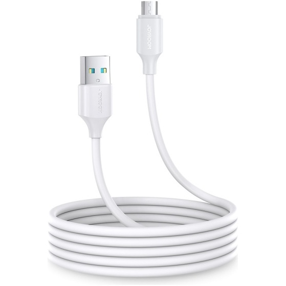 Cablu Joyroom USB-A - Micro USB 480Mb/s 2.4A 2m Alb (S-UM018A9)  S-UM018A9 2M WHITE